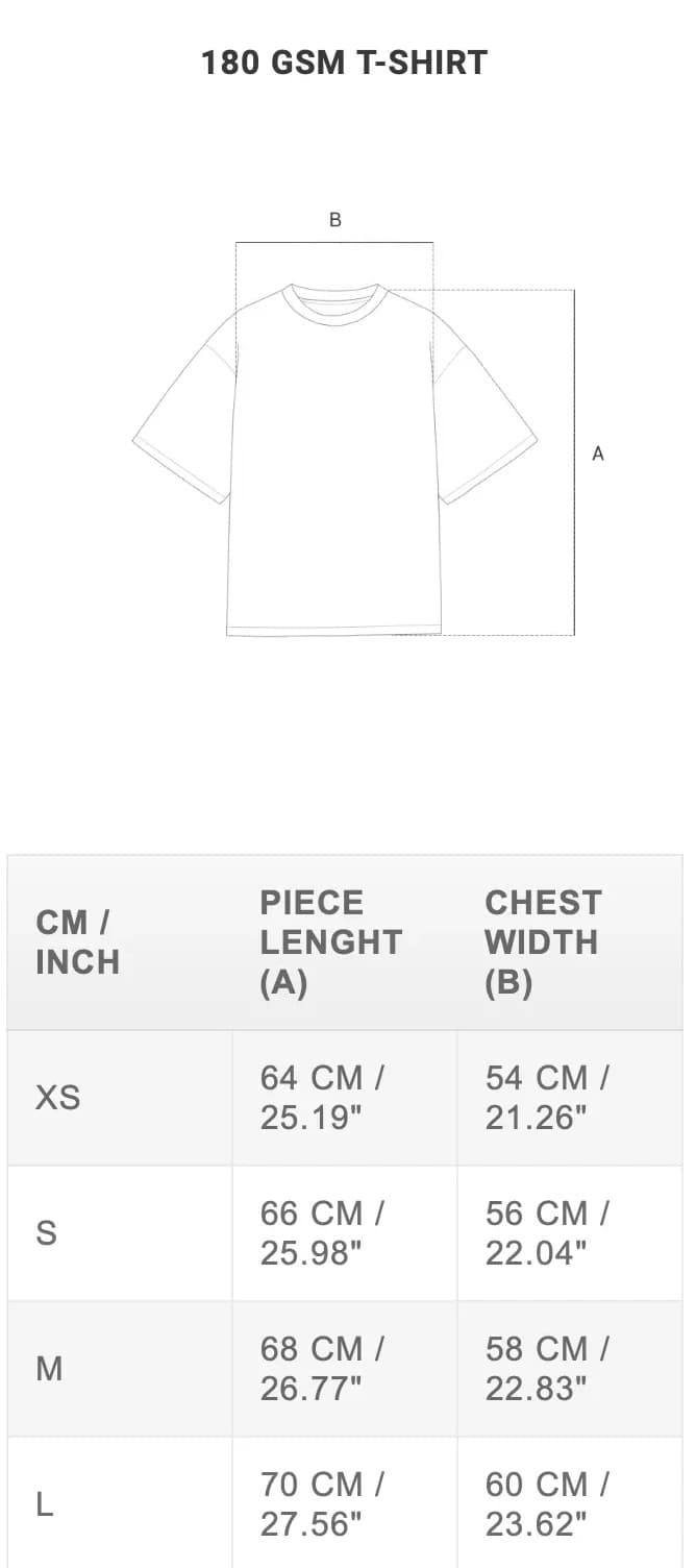 Shirt sizing guide 1